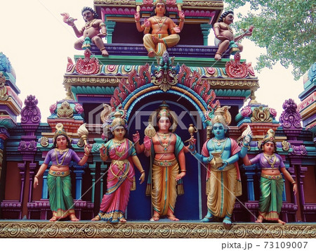 ヒンドゥー教の神々の像の写真素材 [73109007] - PIXTA