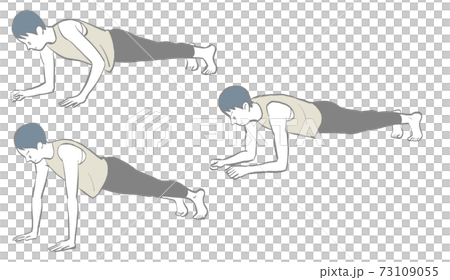 Plank pose of Ipponbashi 73109055