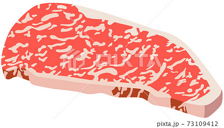 4等級の霜降りのサーロインステーキ用の牛肉 73109412