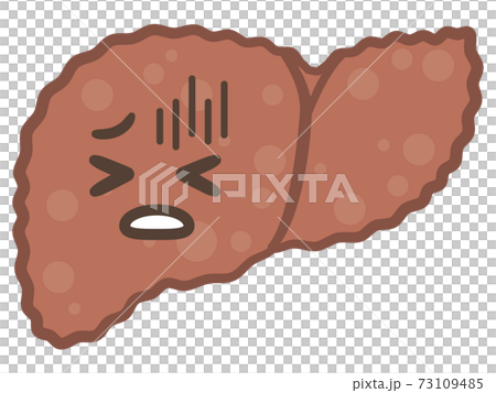 慢性肝炎的痛苦表情插圖 73109485