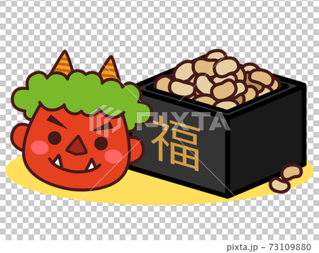 節分 鬼 豆 イラスト 節分 鬼 豆 イラスト 73109880