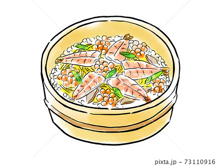 食べ物 イラスト ちらし寿司のイラスト素材