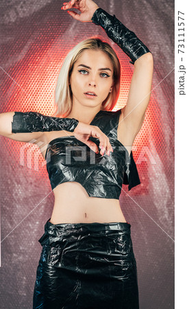 beauty art portrait plastic pollution waste reuse beauty art portrait plastic pollution waste reuse 73111577