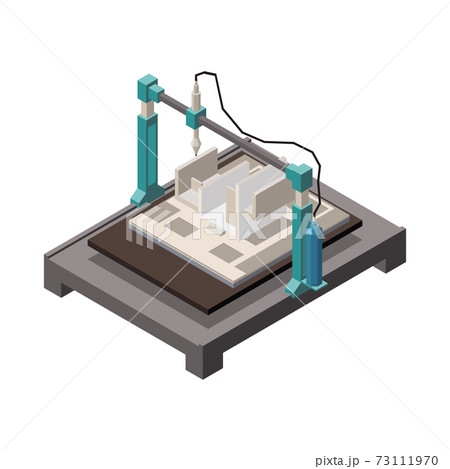 House Model Printing Illustration 73111970