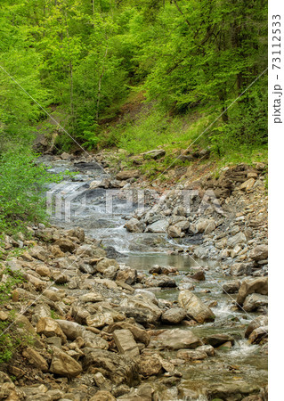 A wild river in the midst of impressive nature 73112533