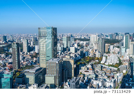 日本の東京都市景観 東京ミッドタウンなどを望む 73113429
