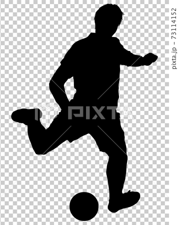 Soccer Silhouette Shoot 1 Stock Illustration