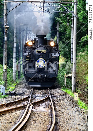 鬼怒川路を行く…蒸気機関車【C11-207】 73115771