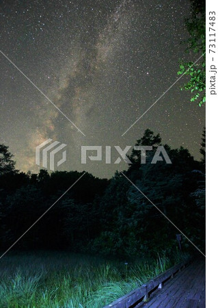 奥日光湯ノ湖畔ハイキングコースの天の川 73117483