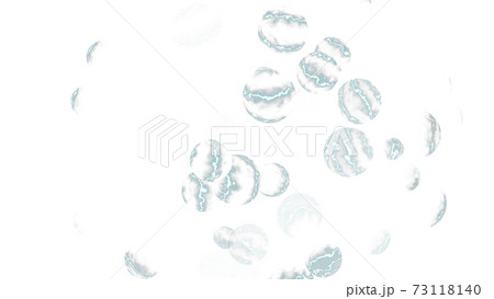 CGスフィア　レーザーをまとって転がる球体 73118140