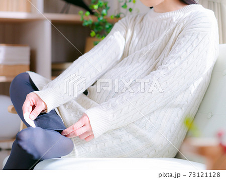 温活する妊婦　足首　カイロ　温熱シート　4:3 73121128