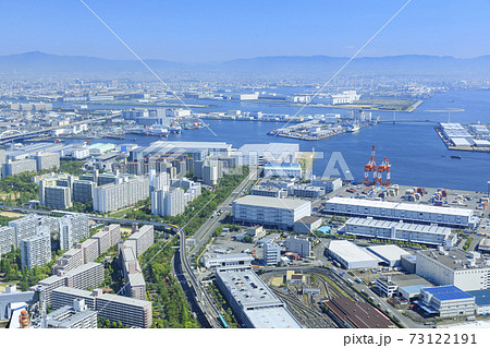 大阪府　都市風景　ベイエリア 73122191