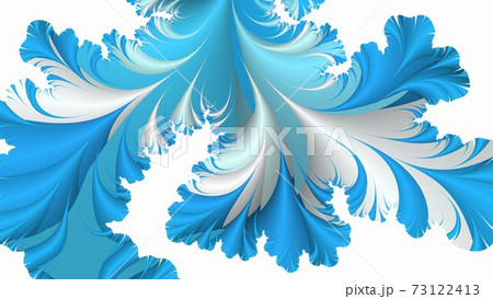 Blue and white winter tracery abstract background 73122413