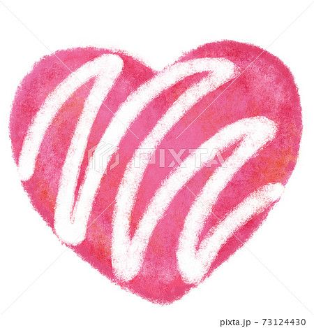 苺ハートチョコホワイトクリームかけ 73124430