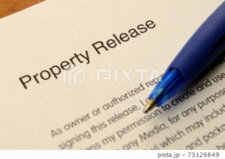 Property Release Form Property Release Form 73126649