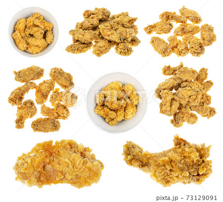 set of roasted spicy chicken wings cutout on white set of roasted spicy chicken wings cutout on white 73129091