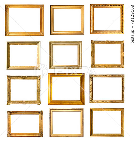 set of various vintage wooden piainting frames 73129103