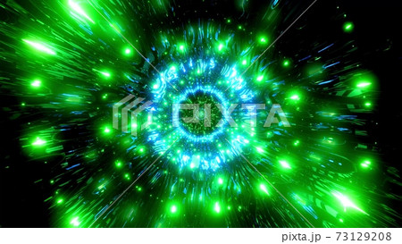 Color changing green orange neon sci-fi tunnel 3d illustration background walllpaper design artwork Color changing green orange neon sci-fi tunnel 3d illustration background walllpaper design artwork 73129208