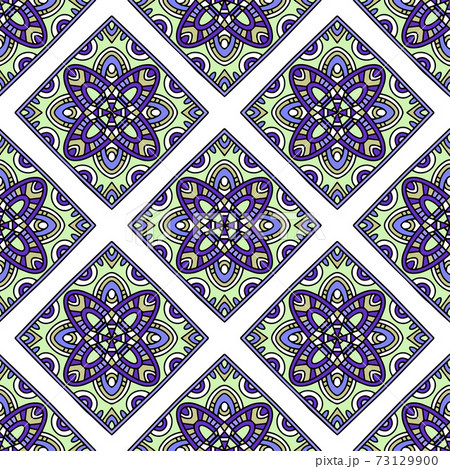 Creative Ethnic Style Square Seamless Pattern. Unique geometric vector swatch. Perfect for screen background, site backdrop, wrapping paper, wallpaper, textile and surface design. Trendy boho tile. Creative Ethnic Style Square Seamless Pattern. Unique geometric vector swatch. Perfect for screen background, site backdrop, wrapping paper, wallpaper, textile and surface design. Trendy boho tile. 73129900