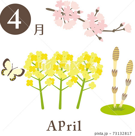 4月の素材 73132817