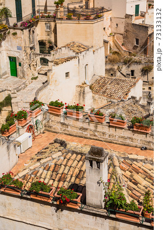 イタリア　マテーラの洞窟住居 73133132