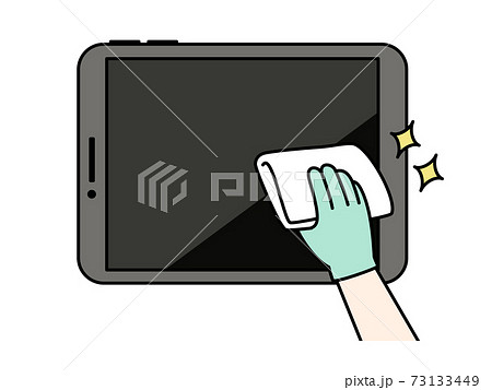 タブレットPCの掃除や除菌 タブレットPCの掃除や除菌 73133449