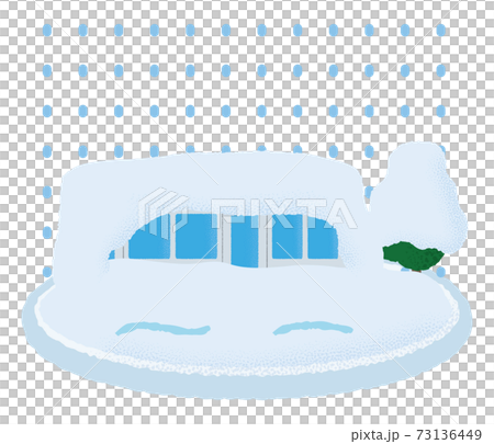 Vector illustration of a train suffering from heavy snow Vector illustration of a train suffering from heavy snow 73136449