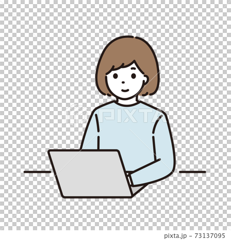 PC female telework 73137095