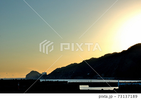 大崩海岸の夕暮れ 大崩海岸の夕暮れ 73137189