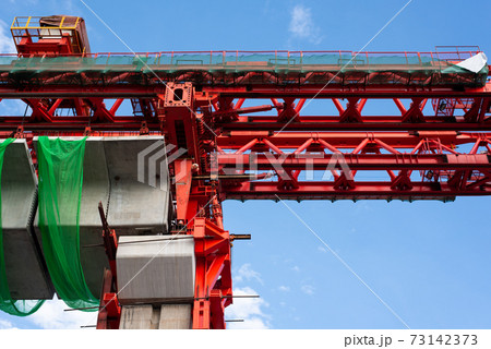 Construction site of sky train Bangsue-Rangsit 73142373