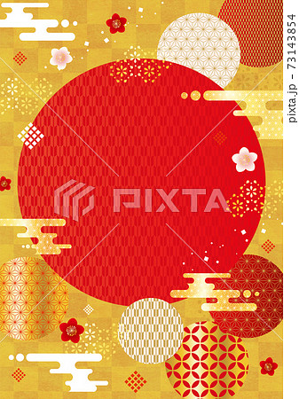 和柄デザイン素材（縦） 73143854