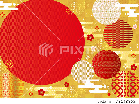 和柄デザイン素材（横） 73143855