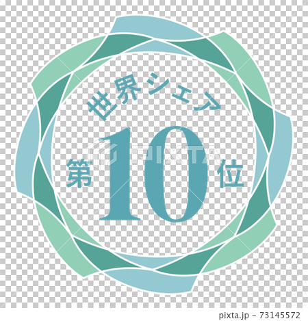 世界シェア第10位 世界シェア第10位 73145572