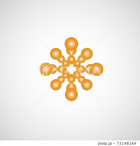 Circle abstract connect pattern design. Vector art print. White paper texture. Business concept. Design template vector. Seamless fashion wallpaper 73146164