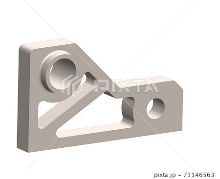 3d image of a cad mechanical part isolated on white 73146563