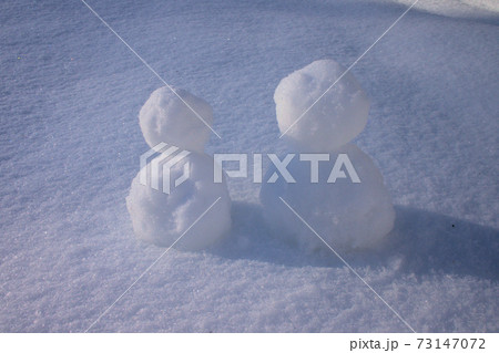 雪ダルマの夫婦 73147072