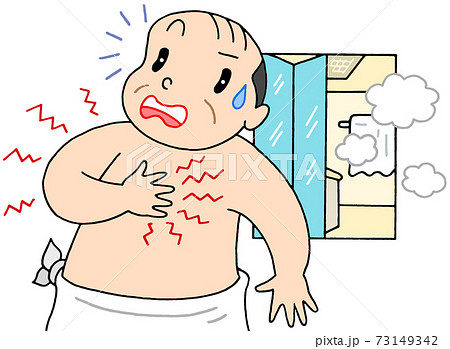 ヒートショックのイラスト素材 ヒートショックのイラスト素材