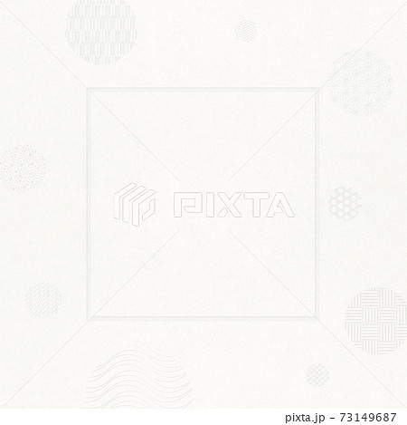 和風背景素材-和柄-水玉模様-大小の丸模様-エンボス-デボス-ニューモーフィズム 73149687