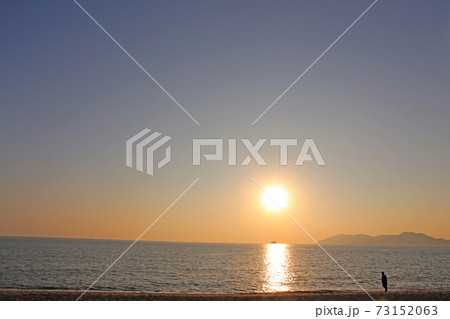 虹が浜の夕日 虹が浜の夕日 73152063