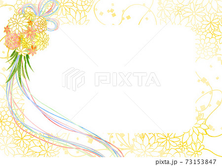 くす玉文様フレーム 73153847