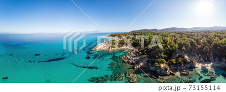 Aegean sea coast in Greece Aegean sea coast in Greece 73155114