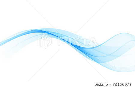 抽象的な青い曲線 73156973