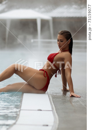 Sexy woman in hot pool Sexy woman in hot pool 73159077