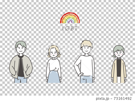 LGBTの男女のイラスト 73161492