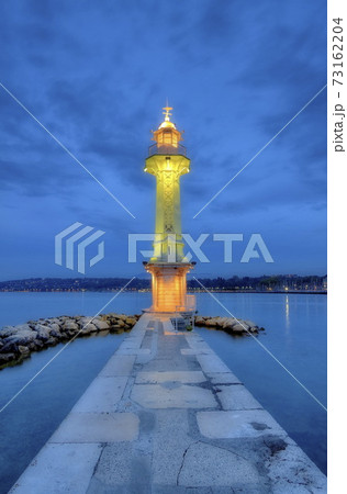 Lighthouse at the Paquis, Geneva, Switzerland, HDR Lighthouse at the Paquis, Geneva, Switzerland, HDR 73162204
