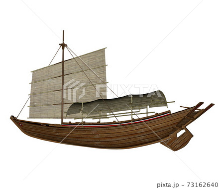 Sampan boat - 3D render Sampan boat - 3D render 73162640