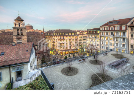 Park and old buildings, Geneva, Switzerland Park and old buildings, Geneva, Switzerland 73162751