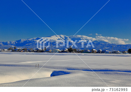 庄内平野の雪景色 庄内平野の雪景色 73162993