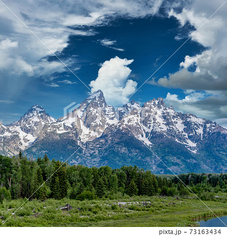Mountains in Grand Teton National Park 73163434