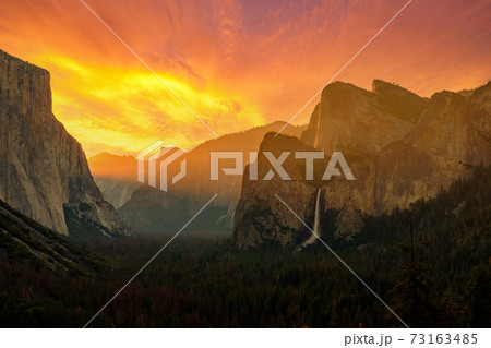 Yosemite National Park Valley at sunrise Yosemite National Park Valley at sunrise 73163485